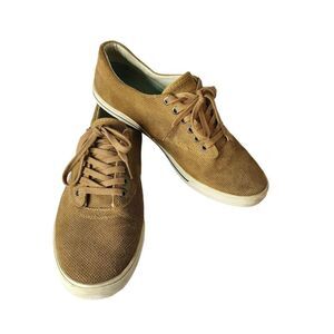 Seavees Hermosa Plimsoll Varsity Suede Golden Brown Mens Sz 9.5 Casual Sneakers